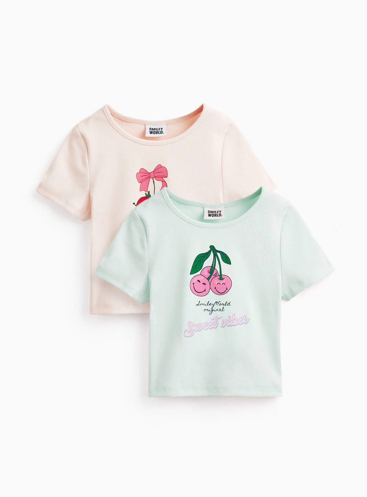 SmileyWorld Logo T-Shirts 2 Pack 7 years - Image 1